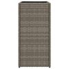 vidaXL Jardini&egrave;res 2 pcs gris 30x30x60 cm r&eacute;sine tress&eacute;e