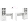 vidaXL Bureau avec tiroir 2 pcs Blanc