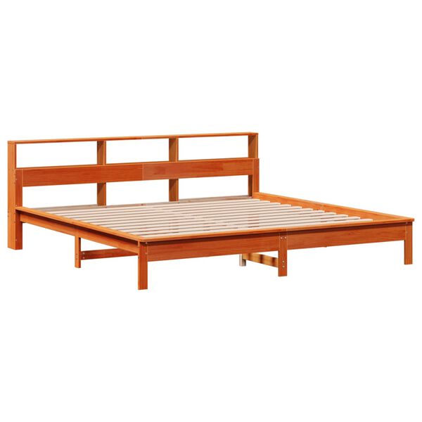 vidaXL Cadre de lit sans matelas cire marron 180x200cm bois pin massif