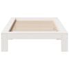 vidaXL Cadre de lit sans matelas blanc 100x200 cm bois de pin massif