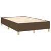 vidaXL Sommier &agrave; lattes de lit matelas et LED Marron fonc&eacute; 120x200 cm
