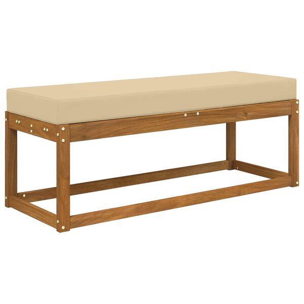 vidaXL Coussin de Si&egrave;ge d'Ext&eacute;rieur Beige 115 x 40 x 8 cm
