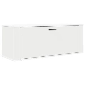 vidaXL Armoire &agrave; chaussures murale Blanc 100x35x38cm Bois d'ing&eacute;nierie