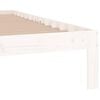 vidaXL Cadre de lit sans matelas blanc 75x190 cm