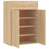 vidaXL Armoire à chaussures Chêne sonoma 60x35x84 cm Bois d'ingénierie