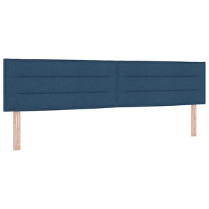 vidaXL T&ecirc;te de lit Bleu 200 cm tissu