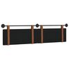 vidaXL T&ecirc;te de lit suspendue Uni Noir 210 x 55 x 5 cm PU antique