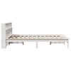 vidaXL Cadre de lit sans matelas blanc 135x190 cm bois de pin massif