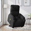 vidaXL Fauteuil inclinable de massage électrique noir tissu microfibre
