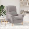 vidaXL fauteuil Gris clair 76 x 94 x 102 cm Tissu en Sherpa doux