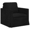 vidaXL Canap&eacute; 2 pcs Noir 138 x 78 x 80 cm Velours