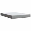 vidaXL Sommier &agrave; lattes de lit avec matelas Gris clair 160x200cm Tissu