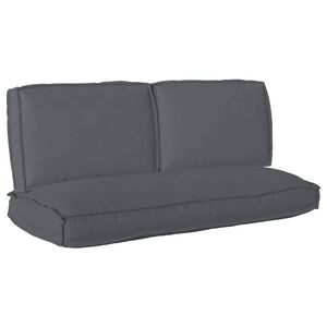 vidaXL Set de coussins de palette 3 pcs Anthracite 120 x 50 x 12 cm