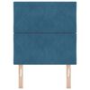 vidaXL T&ecirc;te de lit avec t&ecirc;te de lit Bleu fonc&eacute; 80 cm Velours