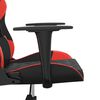 vidaXL Chaise de jeu de massage Noir et rouge Similicuir