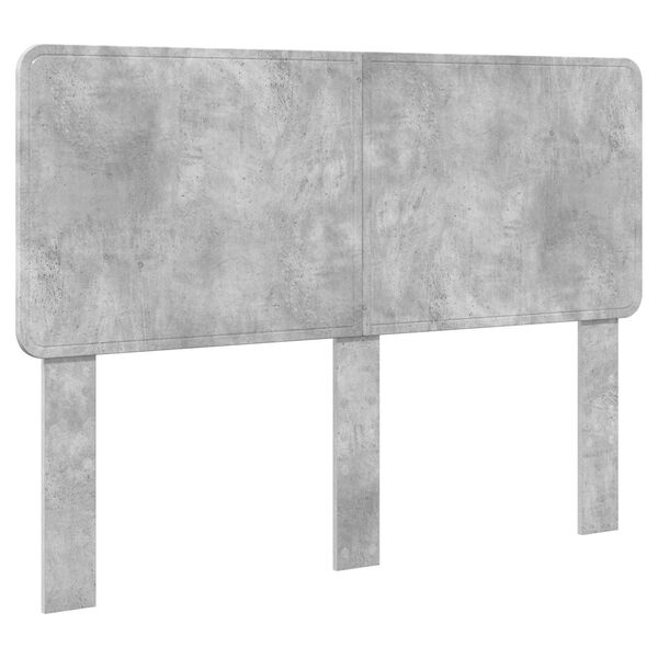 vidaXL T&ecirc;te de lit Gris b&eacute;ton 160 cm Bois d'ing&eacute;nierie
