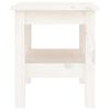 vidaXL Table basse Blanc 35x35x40 cm Bois massif de pin