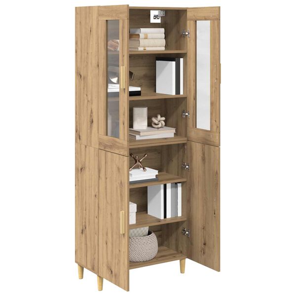 vidaXL Haut Armoire Ch&ecirc;ne artisanal 69,5 x 34 x 180 cm