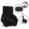 vidaXL Fauteuil inclinable de massage &eacute;lectrique Noir Tissu