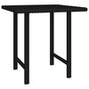 vidaXL Tables d'appoint de jardin 3 pcs noir résine tressée