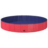 vidaXL Piscine pour Chien &Oslash;200 x 30 cm PVC &eacute;pais Rouge