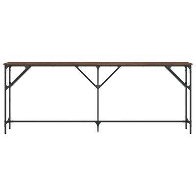 vidaXL Table console chêne marron 200x29x75 cm bois d'ingénierie