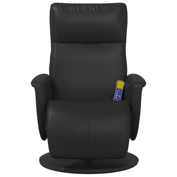vidaXL Fauteuil de massage inclinable Noir 71 x 90 x 105 cm
