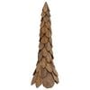 vidaXL Sapin de No&euml;l Marron 111 cm Bois de teck massif