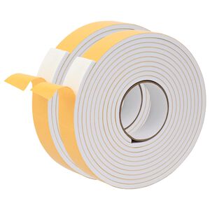 vidaXL Ruban adh&eacute;sif en mousse 2 pc Blanc 40mm x 5m Mousse CR