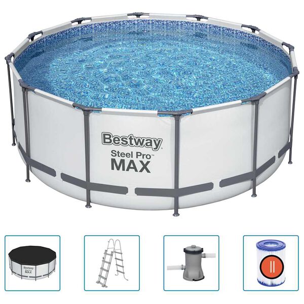 Bestway Ensemble de piscine Steel Pro MAX rond 366x122 cm
