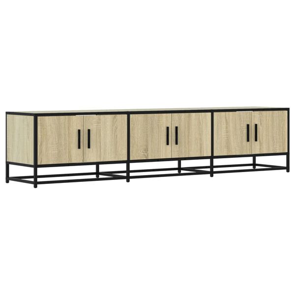 vidaXL Meuble TV chêne sonoma 180x35x41 cm bois d'ingénierie