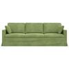 vidaXL Canap&eacute; Vert clair 228 x 78 x 80 cm Velours