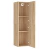vidaXL Meuble TV Ch&ecirc;ne sonoma 30,5x30x110 cm Bois d&rsquo;ing&eacute;nierie