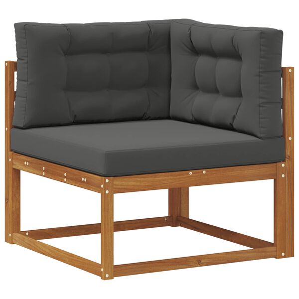 vidaXL Ensemble de canap&eacute;s d'ext&eacute;rieur 7 pcs Naturel et Anthracite