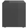 vidaXL Meubles TV 2 pcs gris brillant 37x35x37 cm bois d’ingénierie