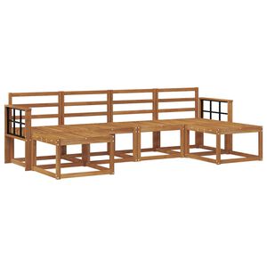 vidaXL Ensemble de canap&eacute;s d'ext&eacute;rieur 6 pcs Naturel Bois d'ing&eacute;nierie