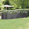 vidaXL Lit surélevé de jardin Acier galvanisé Anthracite