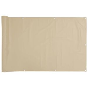 vidaXL &Eacute;cran de balcon Beige 75x300 cm Tissu Oxford