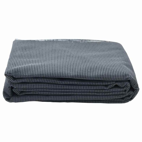 vidaXL Tapis de tente Anthracite 200 x 200 cm Polyester