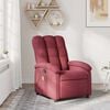 vidaXL Fauteuil de massage inclinable Rouge bordeaux Tissu