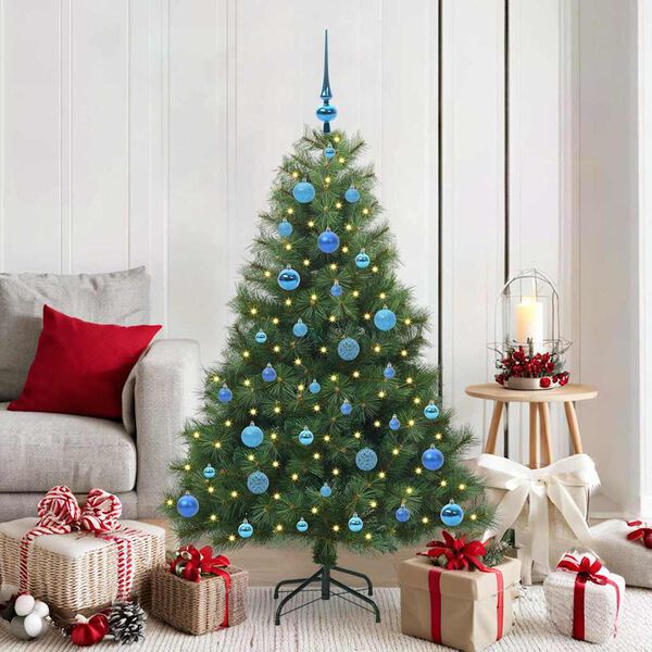vidaXL Sapin de Noël artificiel avec 150 LED Vert 150 cm PE et PVC