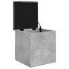 vidaXL Banc de rangement gris b&eacute;ton 42x42x45 cm bois d'ing&eacute;nierie