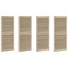 vidaXL Porte de Cabinet avec porte 4 pcs Naturel 140,5 x 2,1 x 59,5 cm