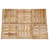 vidaXL Dalles de terrasse 6 pcs 50x50 cm Bois Marron