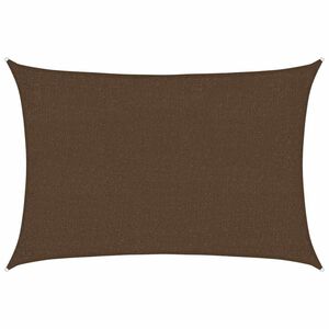 vidaXL Voile d'ombrage 160 g/m&sup2; Marron 2x2,5 m PEHD
