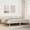 vidaXL Cadre de lit extra long sans matelas 200x220 cm bois massif pin