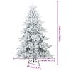 vidaXL Sapin de No&euml;l Artificiel &agrave; Branches Articul&eacute;es Blanc 180 cm