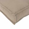 vidaXL Coussin 2 pcs Taupe 40 x 40 x 8 cm Tissu Oxford
