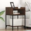 vidaXL Cabinet de chevet avec &eacute;tag&egrave;re 2 pcs Ch&ecirc;ne brun 40 x 40 x 61 cm