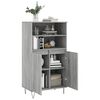 vidaXL Buffet haut Sonoma gris 60x36x110 cm Bois d'ingénierie